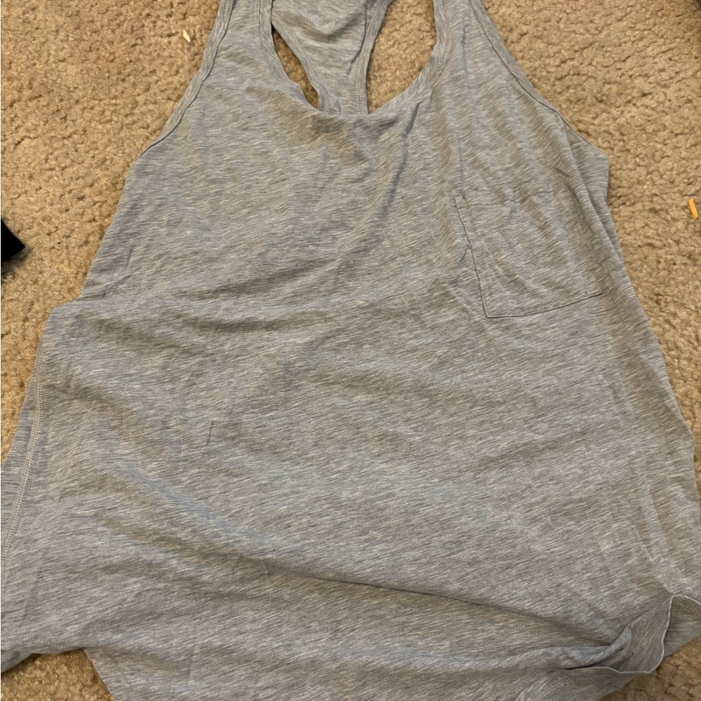 lululemon athletica Light Gray Tank Top